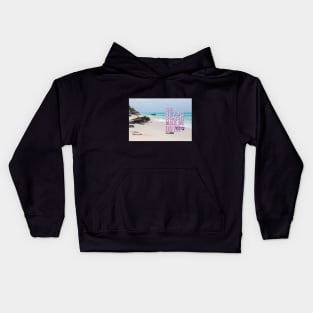 BERMUDA: BEACH MADE ME DO IT! Kids Hoodie